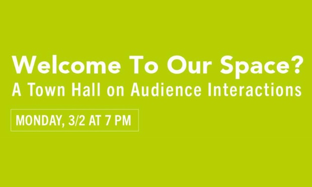 welcome to our space a town hall on audience interactions