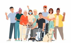 a diverse group of disabled people